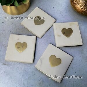 Marble Sweetheart Coaster Set (Y002)